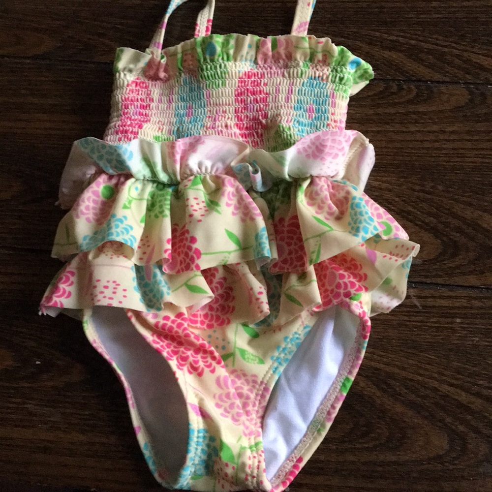 Baby girl swimsuit with coverup